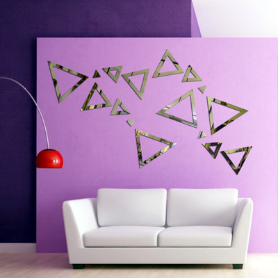 Sehaz Artworks Decals Sticker(Pack of 16, Silver
