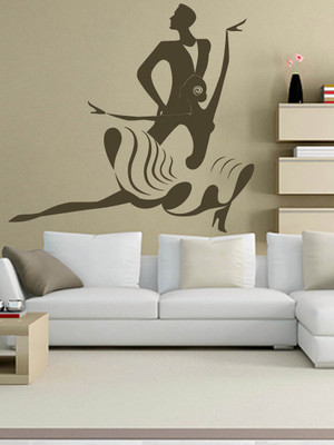 Trends on Wall Romance Sticker(Pack of 1, Grey