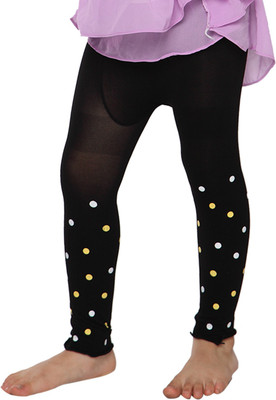Gkidz Girls Opaque Stockings, Black