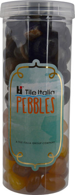 Tile Italia Pebbles Onyx Black & Onyx Yellow Pebbles Polished Round Onyx Pebbles(Multicolor 1 kg)
Tile Italia Pebbles Onyx Black & Onyx Yellow Pebbles Polished Round Onyx Pebbles(Multicolor 1 kg)