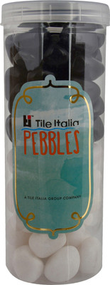 Tile Italia Pebbles White & Black Pebbles Polished Round Quartz Pebbles(Multicolor 1 kg)
Tile Italia Pebbles White & Black Pebbles Polished Round Quartz Pebbles(Multicolor 1 kg)