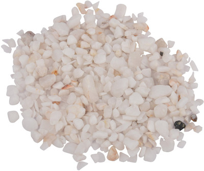 Decor Pebbles SP0FM38 Polished Asymmetrical Marble Pebbles(White 2 kg)
