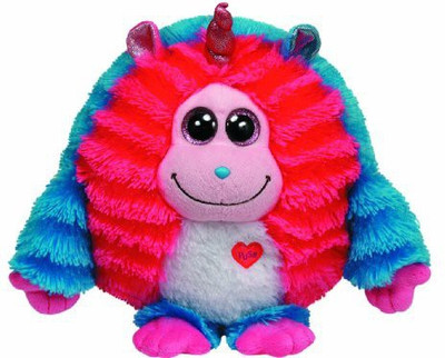 ty Inc Monstaz Delilah Blue & Pink Monster 12" Large 37913 - 12 inch(Red)