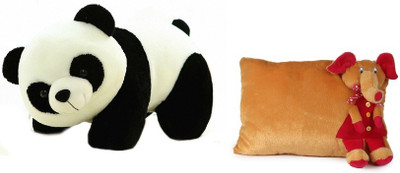 Deals India Panda Soft Toy (26 cm) and brown elephant pillow(38 cm) combo - 38 cm(Multicolor)
Deals India Panda Soft Toy (26 cm) and brown elephant pillow(38 cm) combo - 38 cm(Multicolor)
