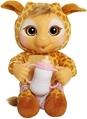 Animal Babies Deluxe Giraffe Plush(Orange)