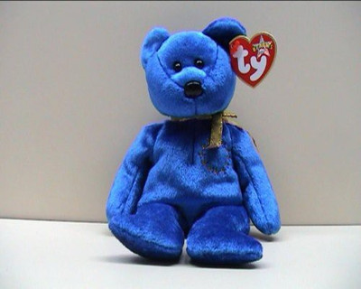 ty Beanie Ba Uni The Bear (Europe Exclusive) - 9.84 inch(Blue)