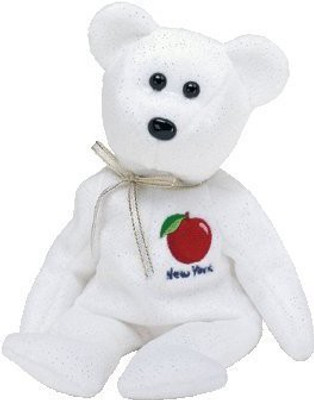 ty Beanie Ba New York State The Bear (State Exclusive) - 17 inch(White)