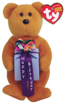 ty Happy Birthday Mini Birthday Bear(Brown)