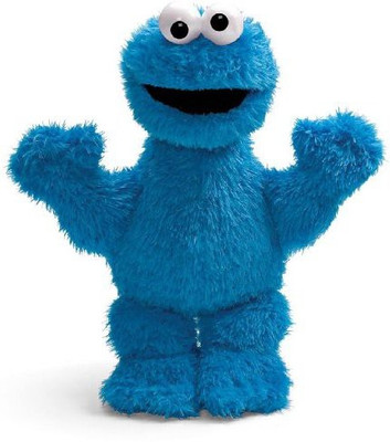 Gund Sesame Street Cookie Monster Plush 13 In - 11 inch(Blue)