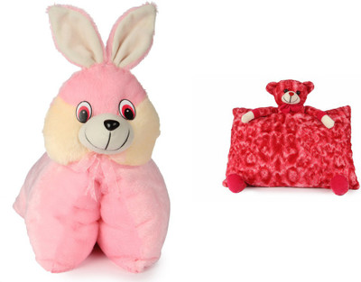 Deals India Deals India Folding Bunny Pillow(40 cm) and Red Teddy Pillow( 40 cm) set of 2 - 40 cm(Multicolor)
Deals India Deals India Folding Bunny Pillow(40 cm) and Red Teddy Pillow( 40 cm) set of 2 - 40 cm(Multicolor)