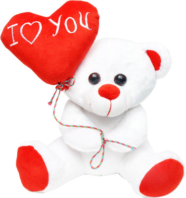 Tabby Toys Tabby Toys White Baloon Teddy - 30 cm(White)