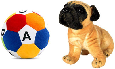 Swastikunj Multi Color Combo Of Pug Dog Soft Toy With Abcd Ball - 10 cm(Multicolor)
Swastikunj Multi Color Combo Of Pug Dog Soft Toy With Abcd Ball - 10 cm(Multicolor)