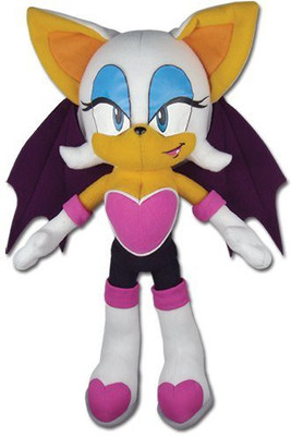 Great Eastern Ge7542 Sonic The Hedgehog Rouge The Bat 11" Plush - 8 inch(White)