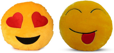Deals India Deals India Heart Eyes Smiley and tougue out smiley Cushion - 35 cm(smiley1&C)Set of 2 - 35 cm(Yellow)
Deals India Deals India Heart Eyes Smiley and tougue out smiley Cushion - 35 cm(smiley1&C)Set of 2 - 35 cm(Yellow)