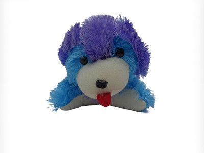 Art N Hub Soft Colourful Puppy Toy in Cap (L-20cm) - 18 cm(Blue)