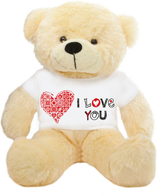 Grab A Deal Big Teddy Bear wearing a Beautiful I Love You T-shirt - 24 inch(Beige, Orange)
Grab A Deal Big Teddy Bear wearing a Beautiful I Love You T-shirt - 24 inch(Beige, Orange)