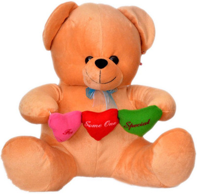 Dayzee Valentine Teddy 3 Hearts For Someone Special - 30 cm(Brown)