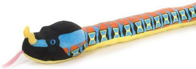 Wild Republic 54" Plush Snake Rhino Viper(Blue)