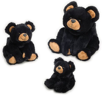 PurrFection Purrfection Smoky Black Bear 18" Plush(Black)