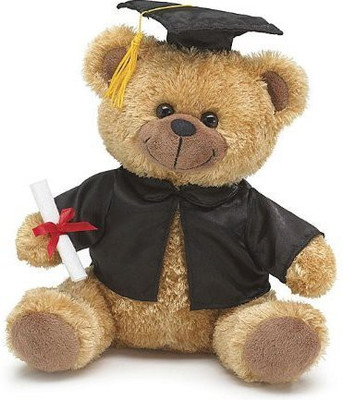 Burton & Burton Jess Brown Graduation Bear 11"(Brown)
