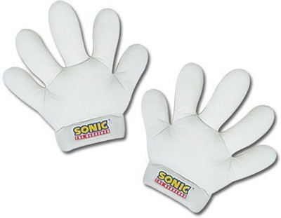 Sonic The Hedgehog Ge Entertainment White Plush Gloves (Ge-8805) - 20 inch(Multicolor68)