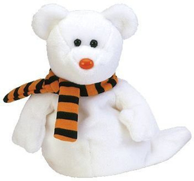 ty Beanie Ba Quivers The Ghost Bear - 10 inch(White)