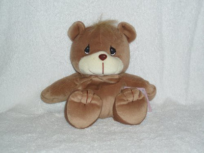 Precious Moments Bear 6" Plush Beanie(Brown)