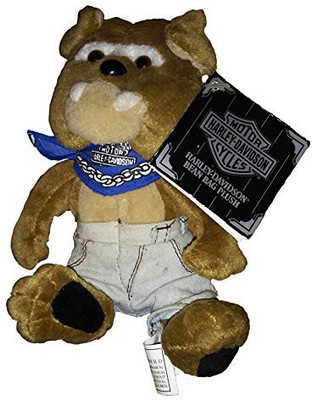 Harley Davidson Harley Davidson Bean Bag Plush Spike The Bulldog(Brown)