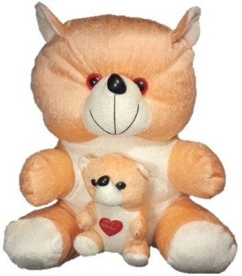 COST TO COST Svn-Mother Teddy - 25 cm(Brown, White)