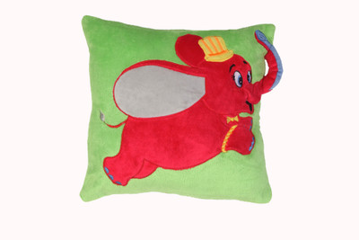 Imagica Tubbby Cushion with Loop - 11.5 inch(Green, Red)