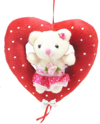 Tickles Cute Teddy In Heart Ring - 14 cm(Beige)