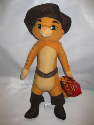 DreamWorks Shrek Movie 15" Puss In Boots Plush - 12 inch(Orange)