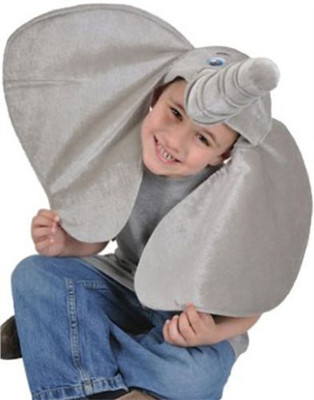 Rhode Island Novelty Plush Elephant Hat Costume Party Cap(Grey)