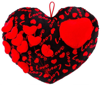 MGPLifestyle - Black & Red Heart Cuishion with 9 cute Premium Hearts - 18 cm(Multicolor)
MGPLifestyle - Black & Red Heart Cuishion with 9 cute Premium Hearts - 18 cm(Multicolor)