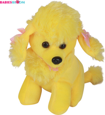 Babies Bloom Yellow Kawaii Poodle Dog Puppy Stuffed Plush Dog Toy - 20 cm(Yellow)
