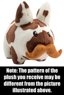 Labbit Cow 'Stache ~7" Plush(Brown)