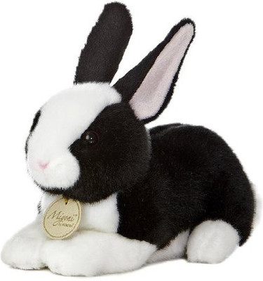 Aurora World Miyoni Dutch Bunny Black And White 8" Plush(Black)