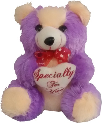 Giffi Giffi Bear - 10 inch(Purple, Beige), Beige;purple