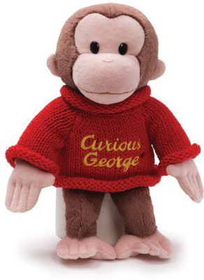 Gund Curious George Dressed In A Sweater 12" Plush - 16.14 inch(Brown)