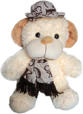 Vidya Ventures Imported Dog Teddy - 33 cm(Brown, Dark Brown)