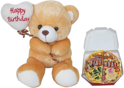 Advance Hotline Happy Birthday Teddy With Pizza Greeting Card - 30 cm(Multicolor)
Advance Hotline Happy Birthday Teddy With Pizza Greeting Card - 30 cm(Multicolor)