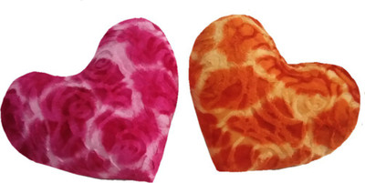 Aparshi Rosy heart soft stuffed toy (Pack of 2) - 40 cm(Multicolor)