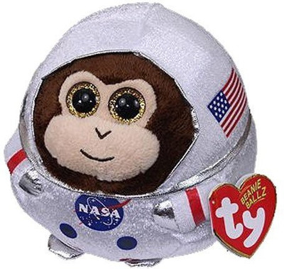 ty Beanie Ballz Private Ham Space Chimp(White)
