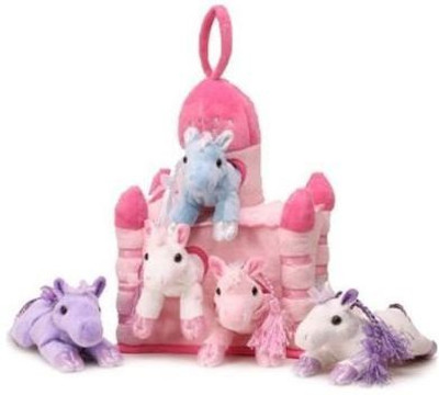 Unipak 12" Pink Plush Horse Castle 5 Animal Horses In Pink Castle - 7.09 inch(Pink)
Unipak 12" Pink Plush Horse Castle 5 Animal Horses In Pink Castle - 7.09 inch(Pink)