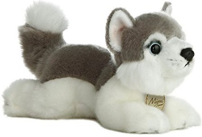 Aurora World Miyoni Husky Plush8" - 7 inch(Grey)