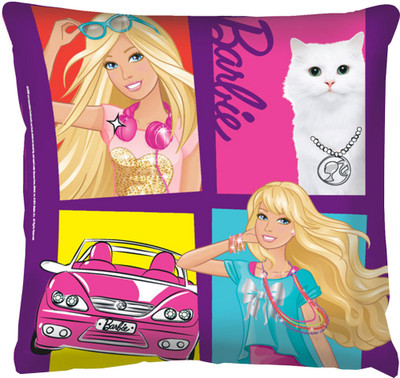 Barbie Multi Character Cushion - 15.74 inch(Purple)