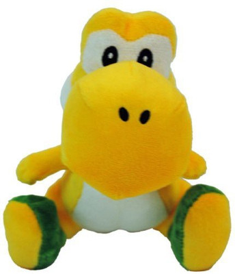 Global Holdings Nintendo Super Mario Bros Wii Plush 6" Yellow Yoshi - 6.5 inch(Yellow)