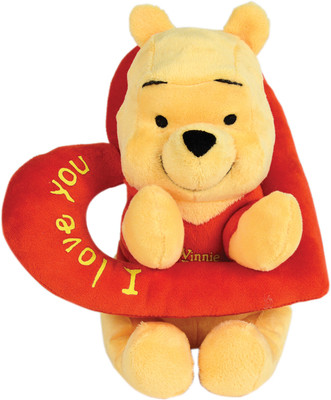 Disney Pooh with Valentine Heart - 10 inch(Red, Yellow)