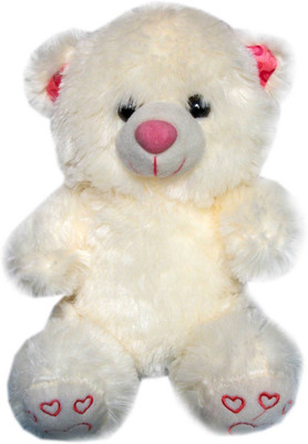 Vidya Ventures Imported Small Teddy Bear - 20 cm(White, Pink), Pink;white