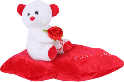 Deals India Deals India Kiss me Teddy (Red) with music - 26 cm(Red)